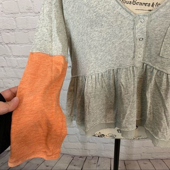 We The Free Womens Heart Of Mine Cotton Peplum Pullover Top Size Medium New! - Picture 6 of 10